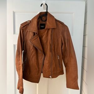 Barney’s Originals real leather jacket size 10 - fits like a small. New w/o tags